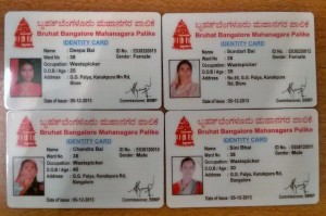 Occupational Identity Card issued by Greater Bangalore Municipal Corporation